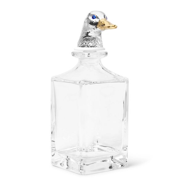 Deakin & Francis + Dartington Crystal Enamelled Duck Decanter