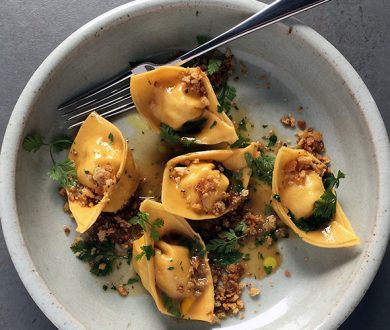 Amano’s crayfish tortellini