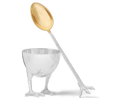 Asprey egg cup and spoon