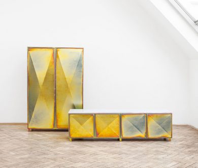 Bump Zinc Cabinet by Jan and Henry for La Chance