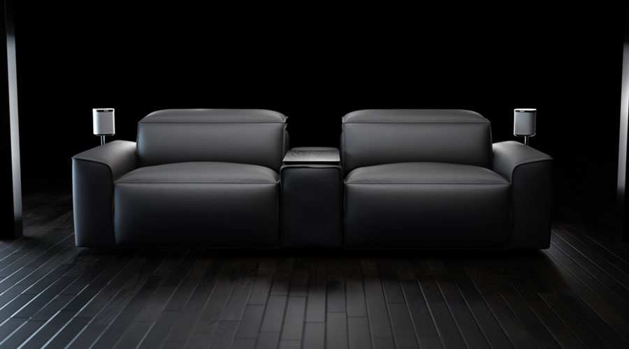 This hitech sofa is making movienights at home look better than ever