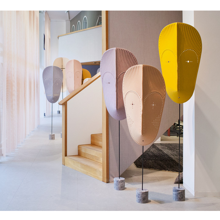 African Mask Installation by GamFrastesi for Kvadrat