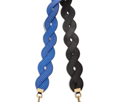 Loewe twisted wave leather bag strap