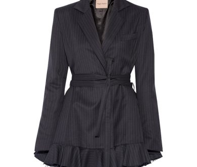 Maggie Marilyn Give Me Strength pinstripe blazer