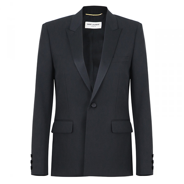 Saint Laurent classic satin lapel blazer