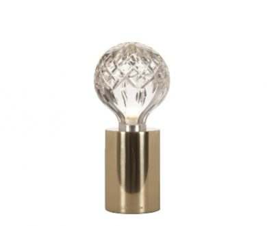 Clear Crystal Bulb table lamp by Lee Broom