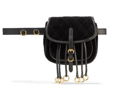 Prada velvet belt bag