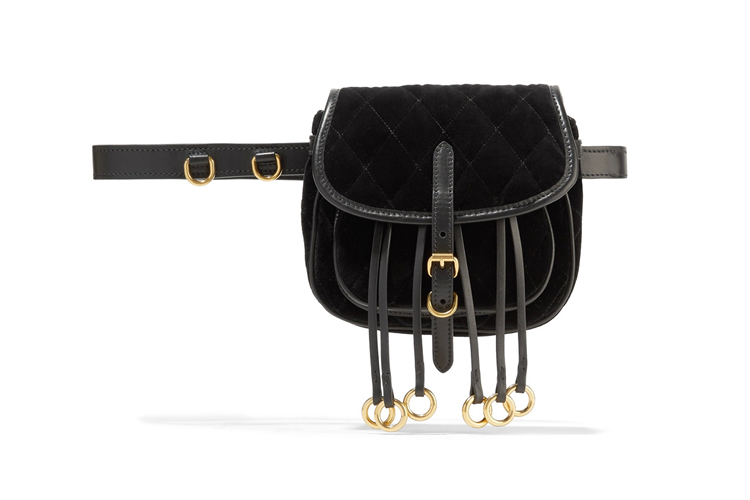 Prada velvet belt bag