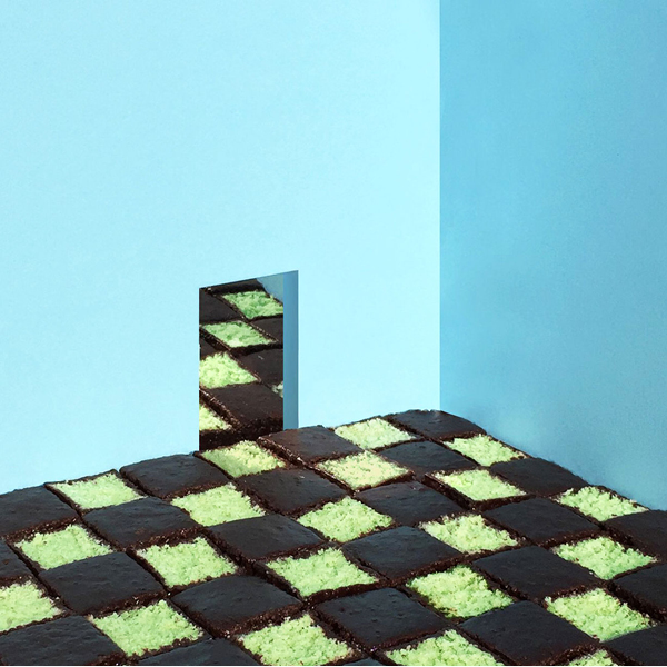 Pistachio Chocolate Chess Floor by Tekla Severin