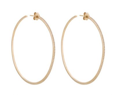 Georgia Alice x Meadowlark pave hoops