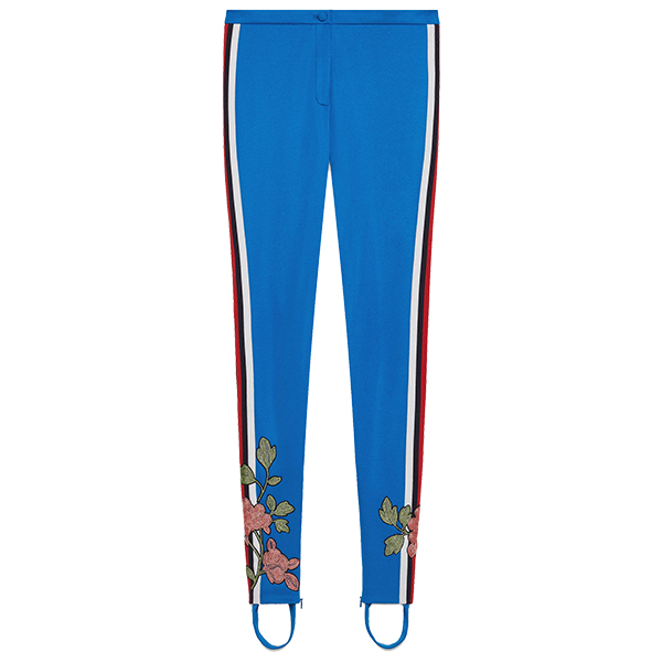 Gucci Embroidered jersey stirrup legging
