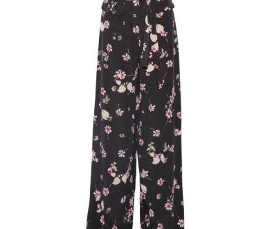 Valentino floral-print silk crepe de chine pants