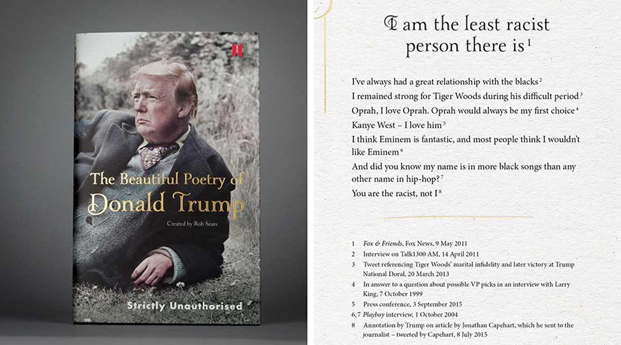 This book rearranges Donald Trump's worst quotes into poetry