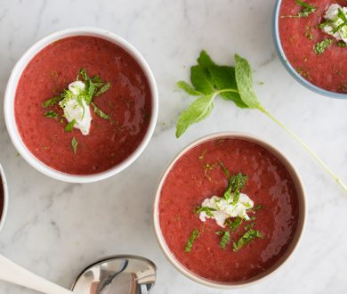 Recipe: Ottolenghi-inspired tomato and watermelon gazpacho