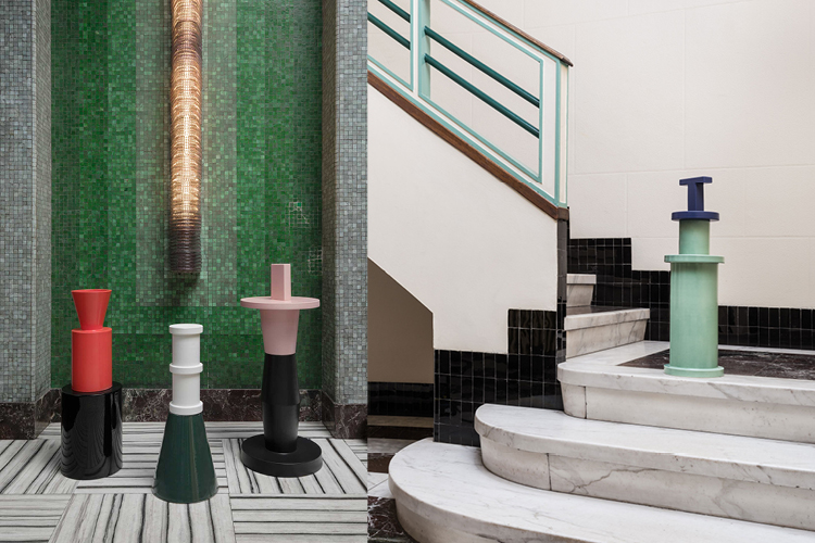 Seven vessels by Nathalie du Pasquier for Bitossi