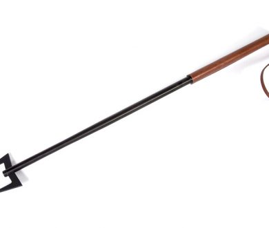 Black Stainless & Tan Leather stoker and blower