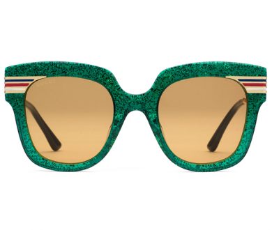 Gucci square frame glitter sunglasses