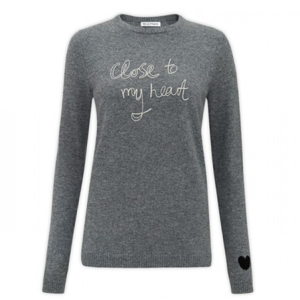Bella Freud Close To My Heart cashmere jumper