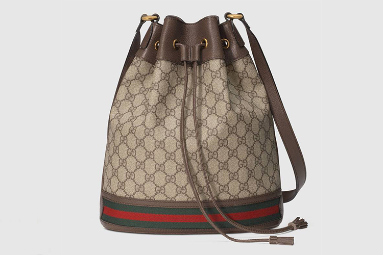 Medium shoulder bag with tiger head