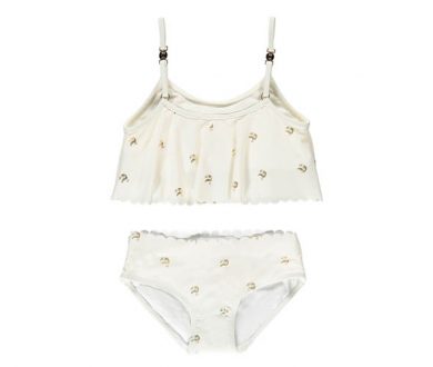 Gold Toucan Printed Swimsuit