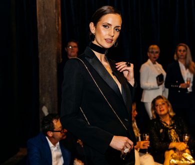 Made-to-measure black tuxedo