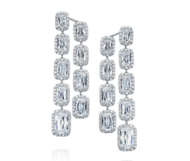 ASHOKA® halo surround diamond drop earrings