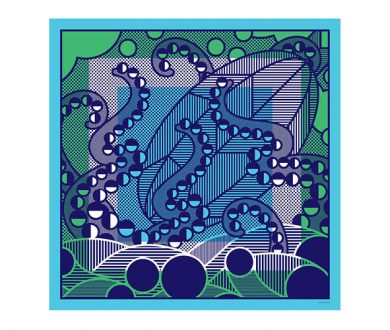Depths of Desire Scarf Azurite