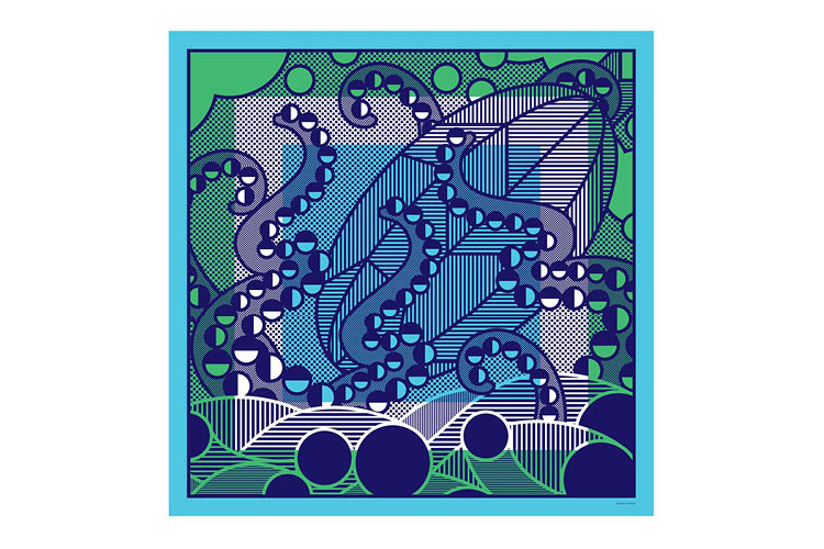 Depths of Desire Scarf Azurite