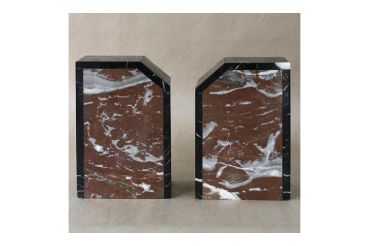 Art Deco Marble Bookends