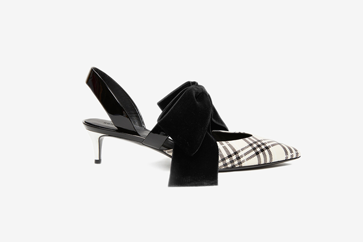Self-Portrait Velvet Ribbon Shoes