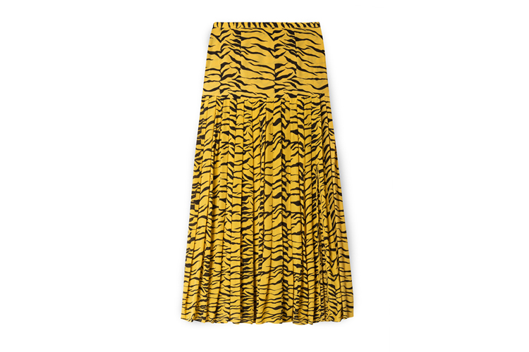 Tina mustard tiger skirt