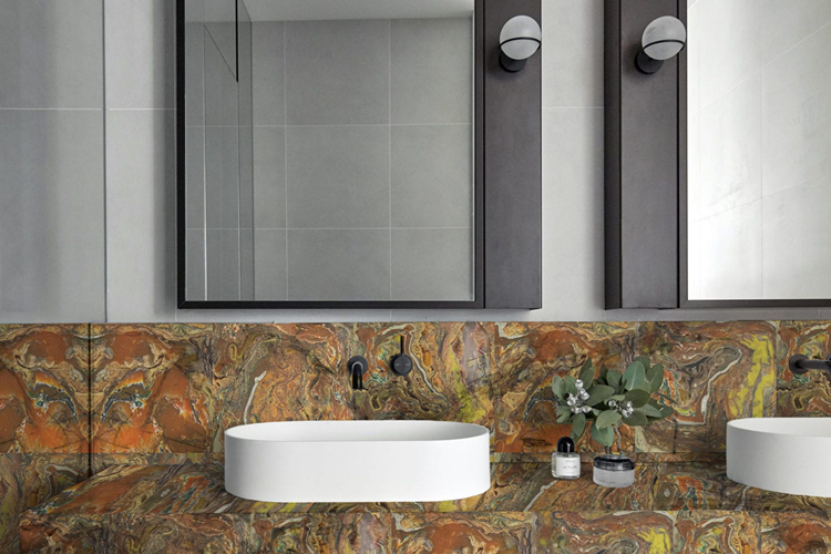 Plastic stone tiles by Enis Akiev