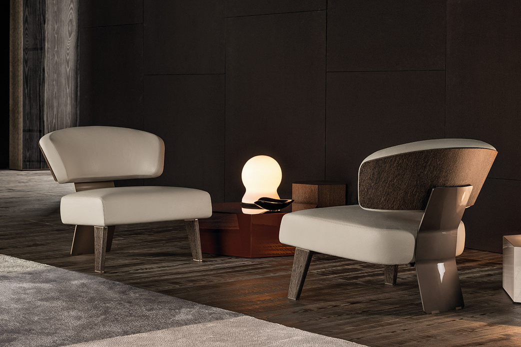 Creed Wood Armchair by Minotti