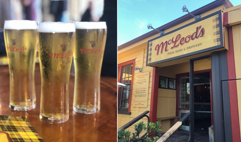 McLeod’s Brewery has re-opened its pizza barn, giving us the perfect excuse for a day trip