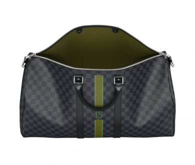 Personalised Keepall Bandoulière 55 Mon Damier Graphite