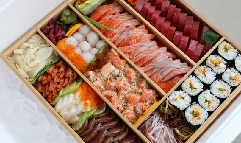 With party season on the horizon, this sashimi catering box is exactly what you need