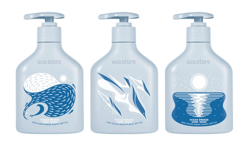 These elegant, limited-edition Hand Wash bottles are crafted entirely from Ocean Waste Plastic