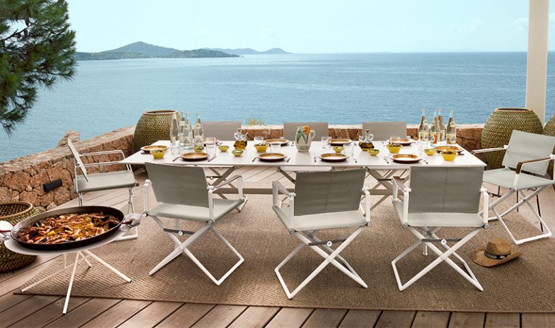 Curate the perfect summer hosting environment with this refined outdoor furnishings brand