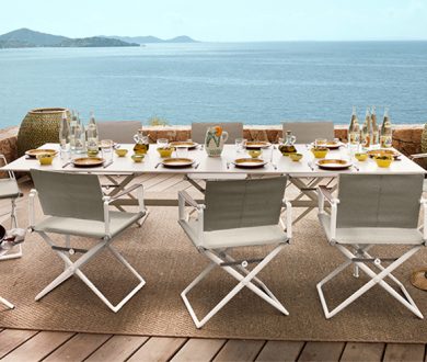 Curate the perfect summer hosting environment with this refined outdoor furnishings brand