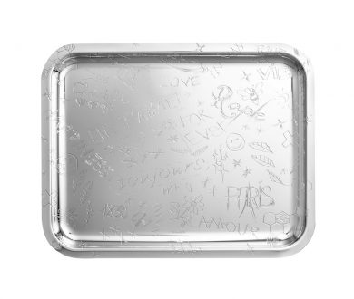 Christofle Silver Plated Graffiti Tray