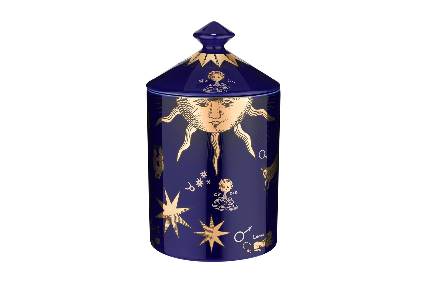 Fornasetti Limited Edition Astronomici Blue Candle