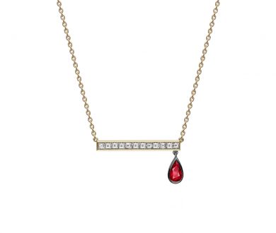 Jessica McCormack Strike Diamond & Ruby Pendant