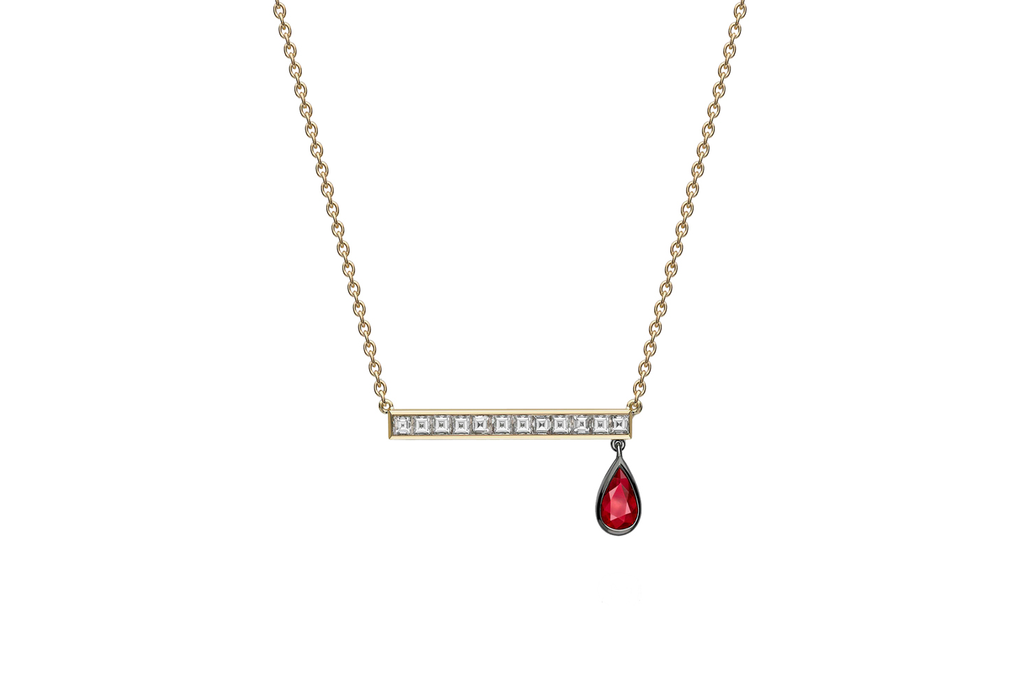 Jessica McCormack Strike Diamond & Ruby Pendant