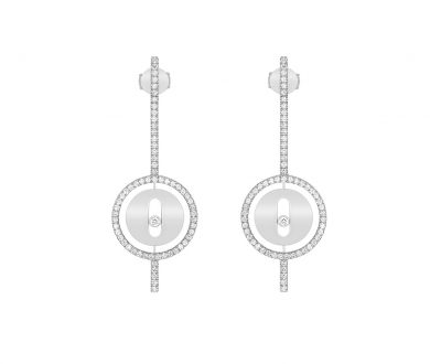 Messika Lucky Move Arrow Earrings White Gold