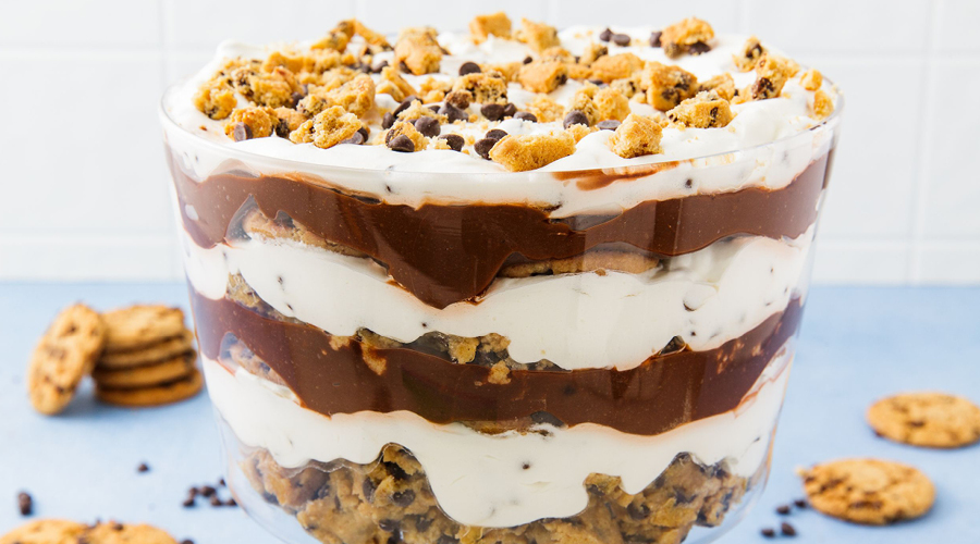 This cookie dough trifle recipe is giving a nostalgic spin to the boozy