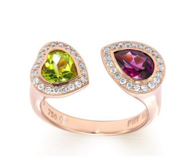 Hearts and arrow ring