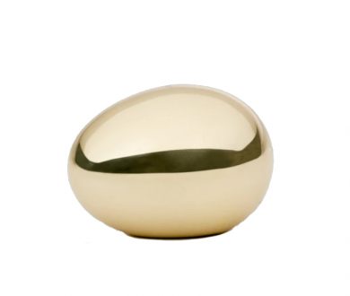 Brass egg paperweight