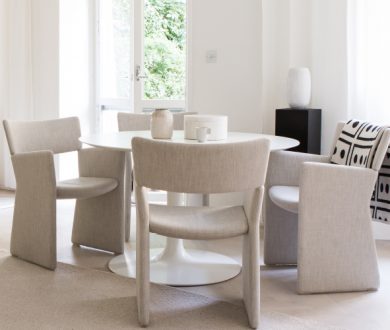 Combining contemporary shapes with tactile upholstery, these are the 5 chairs we have our eyes on