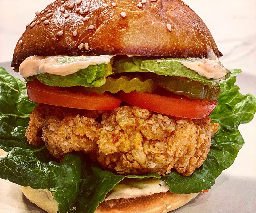 This fried chicken burger recipe will satisfy all your ...