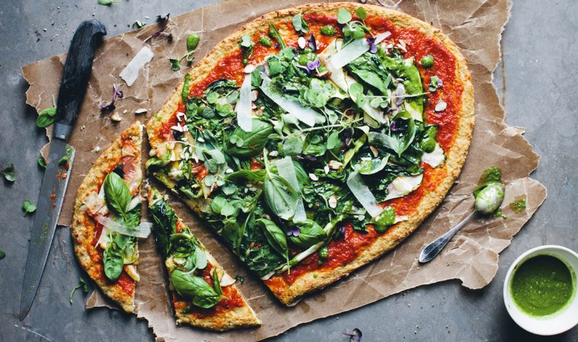 Lighten up lockdown pizza night with this irresistible cauliflower pizza base recipe